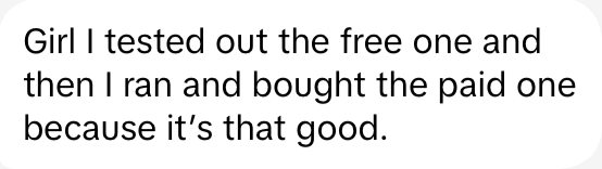 Customer review of the Instagram grid widget for Notion