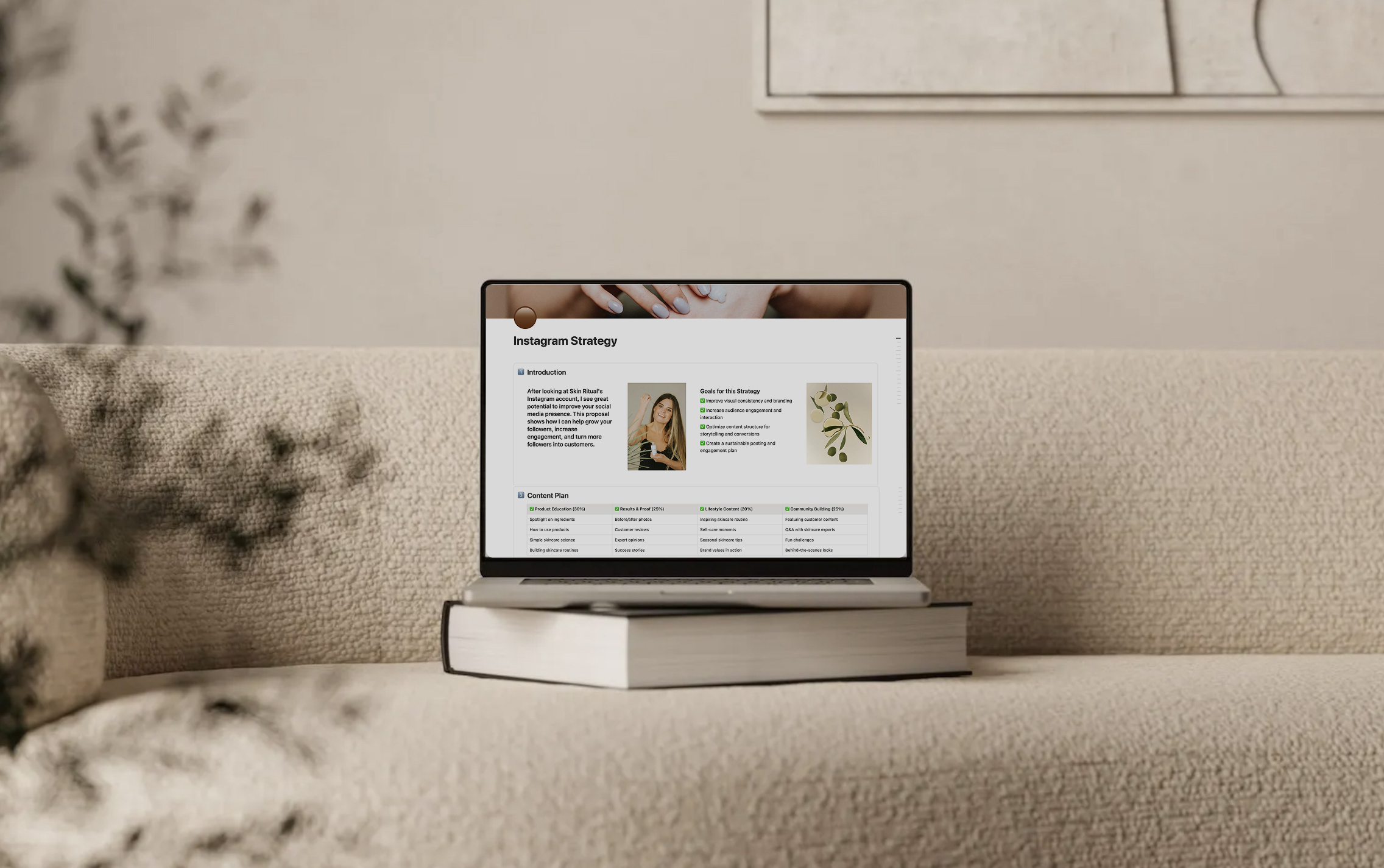 Instagram Strategy template